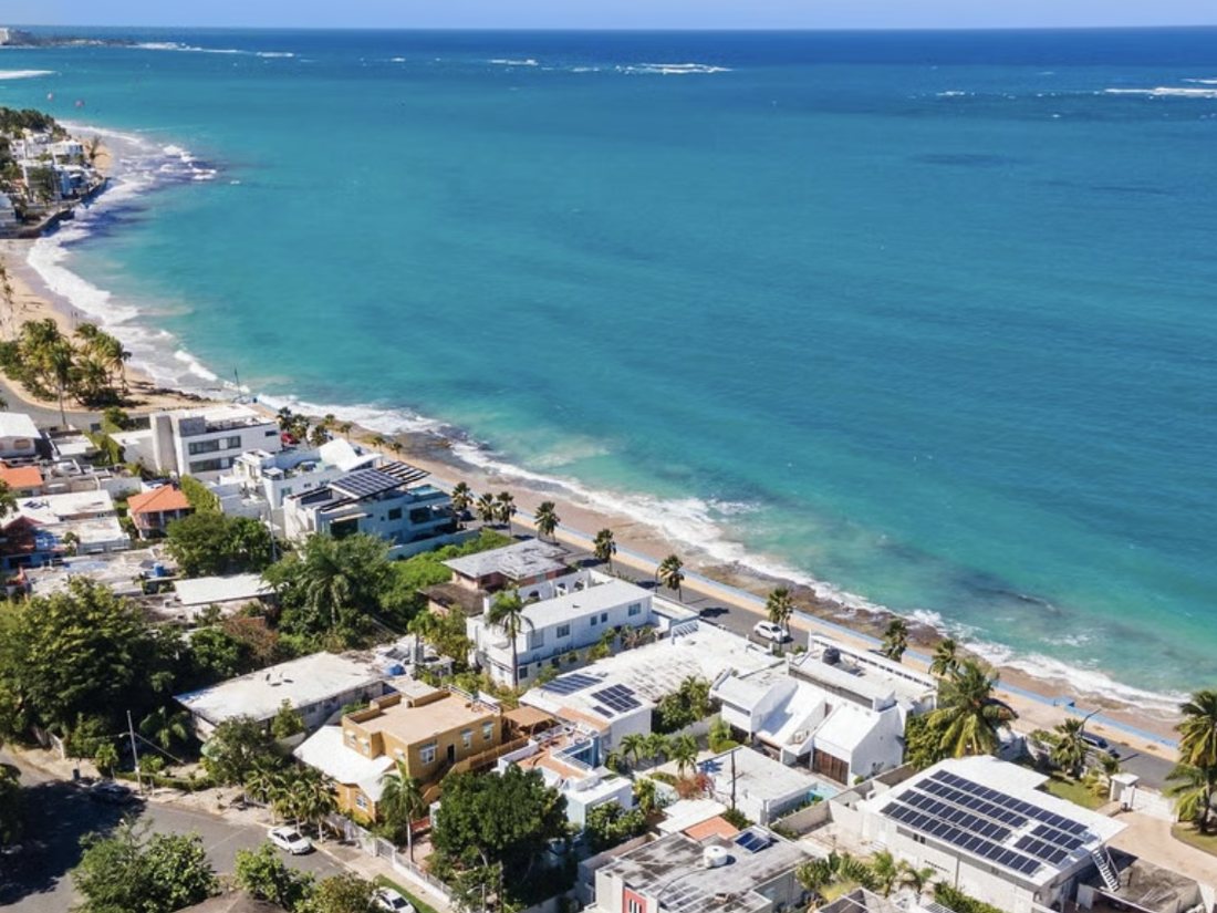 The Ocean Park coastline in San Juan